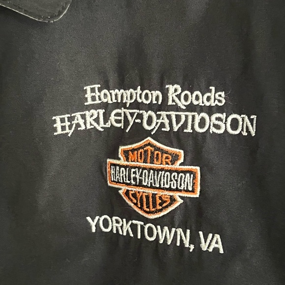 Harley Davidson Motorcycles Full Zip Windbreaker Nylon Lined Jacket Adult Large - Picture 9 of 16